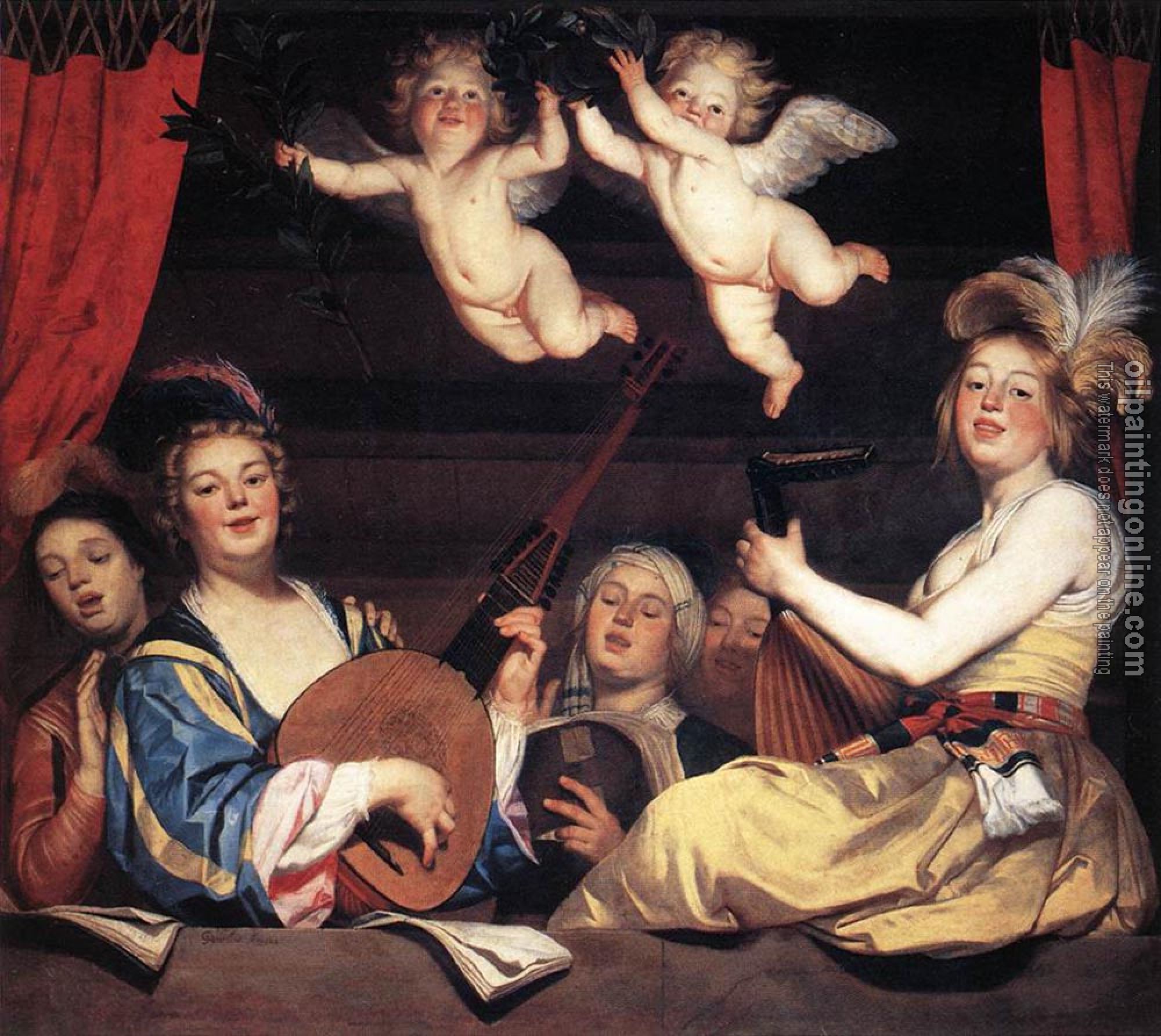 Gerrit van Honthorst - Concert On A Balcony